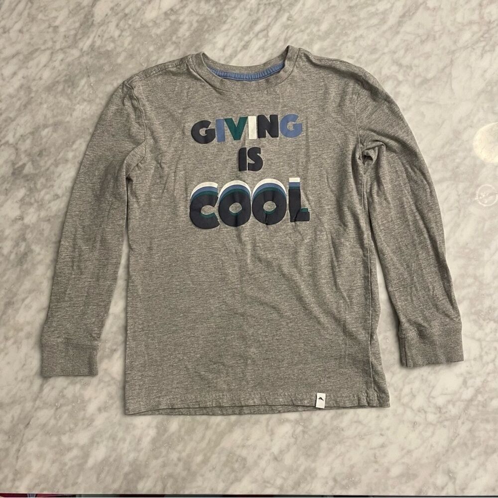 Tommy Bahama Gray Giving is Cool T-Shirt Size 10/12​​ - Picture 6 of 8